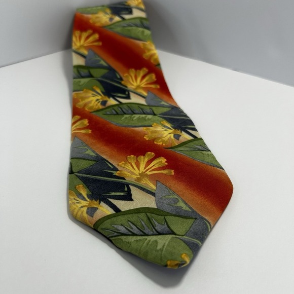 Tango Other - Tango Max Raab Men's Hawaiian Colorful 100% Silk Tie 55"x3.75"